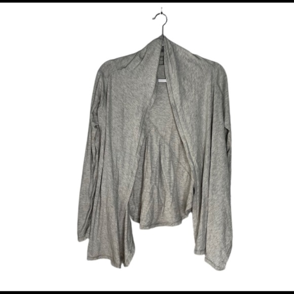 Ivivva Gray Draped Neck Open Front Top - Picture 1 of 6